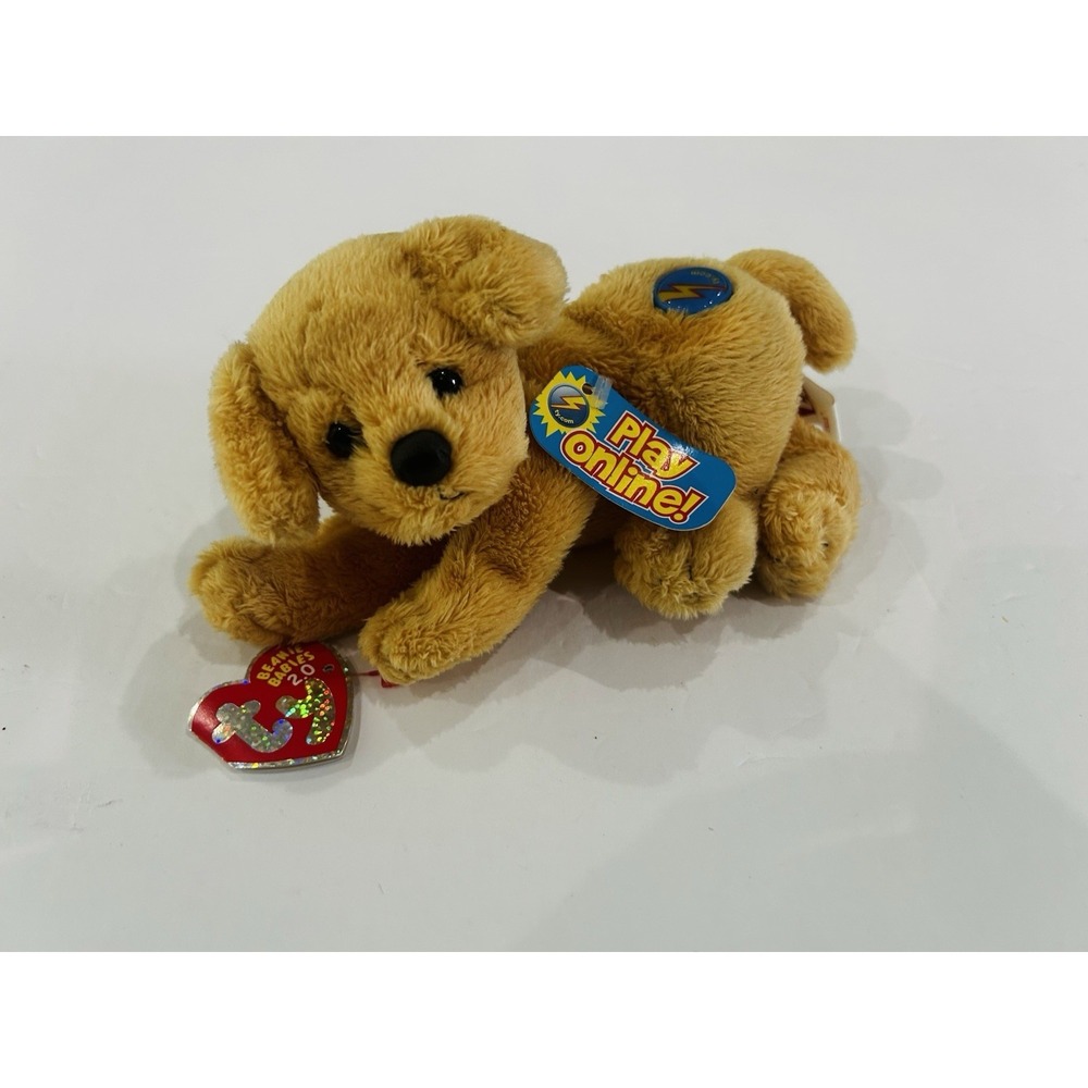 TY Beanie Babies Fletch Goldenā Retriever Dog Plush Retired Rare Collectible